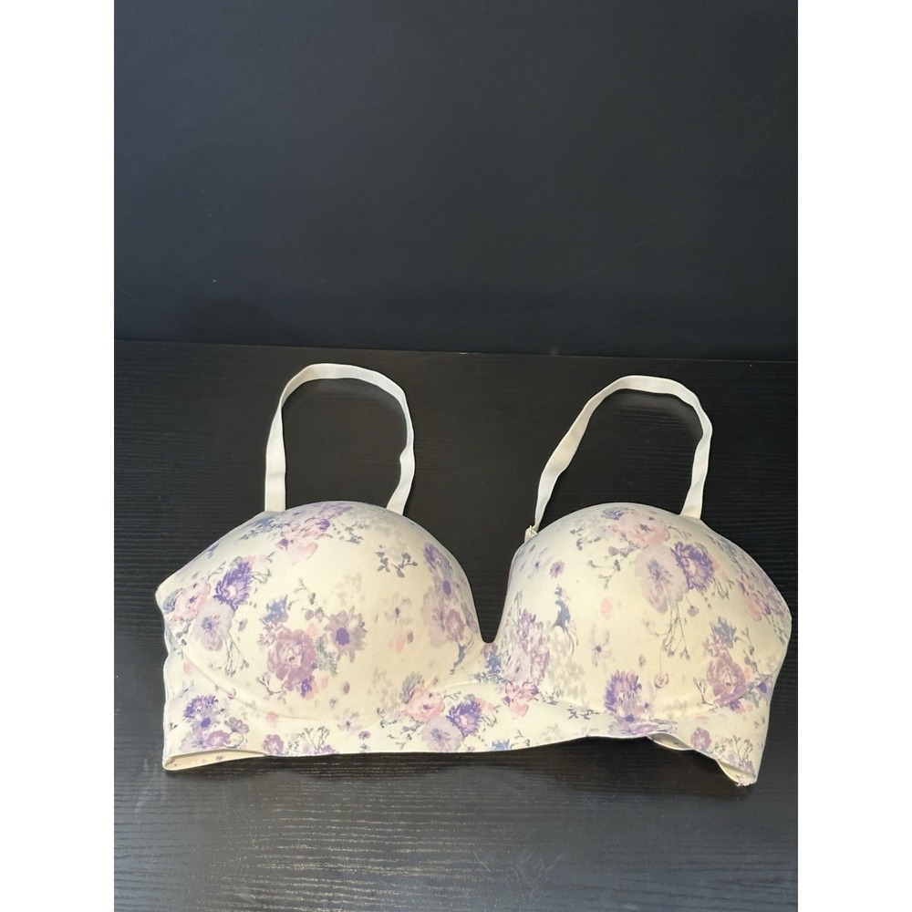 victoria secret Floral Color Push‎ Up Bra Size 38DD